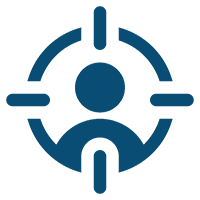 icon 1 (2) Abstract blue symbol on black background.