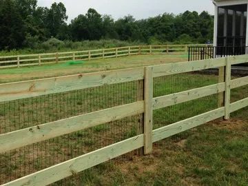 3 Rail Farm Fence