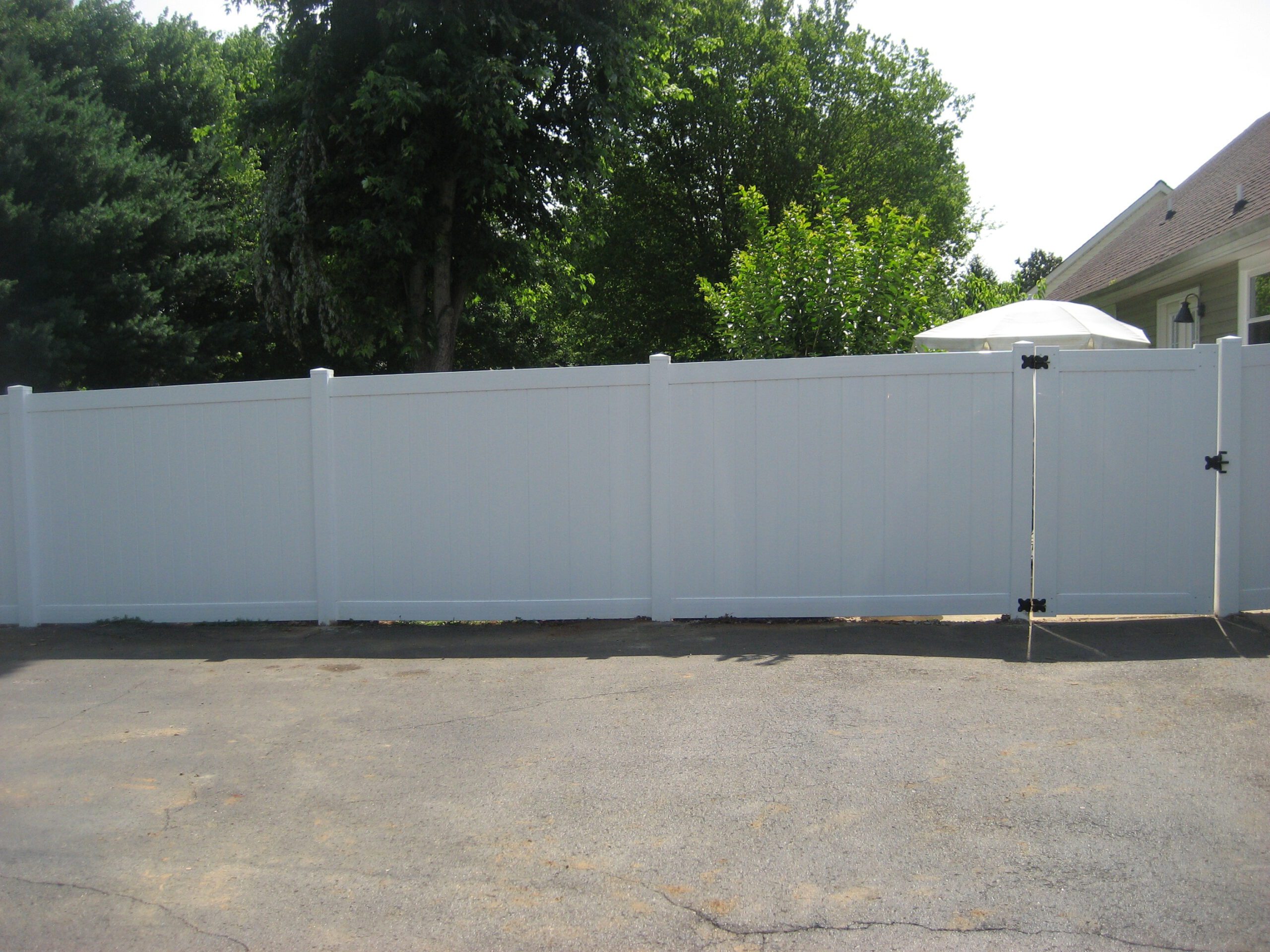 White Vinyl Privacy